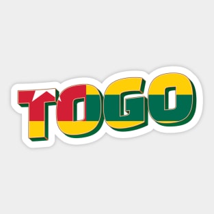 Togo vintage style retro souvenir Sticker